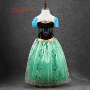 Frozen Anna Girls Costume Dress NIP 5-7t Available
